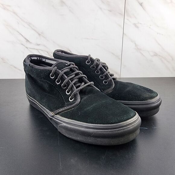 Vans Chukka 49 Black Suede Sneakers - Picture 1 of 8